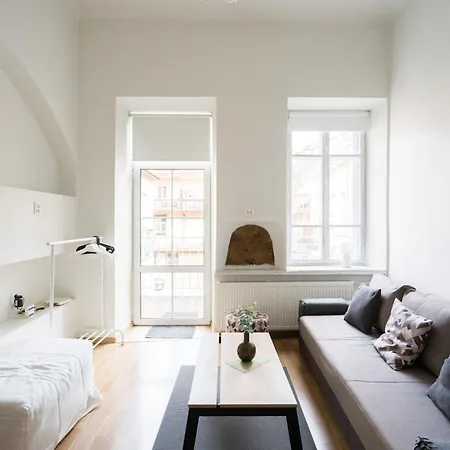 Old Town Loft Private Terrace Steps From Cathedral Vilnius
